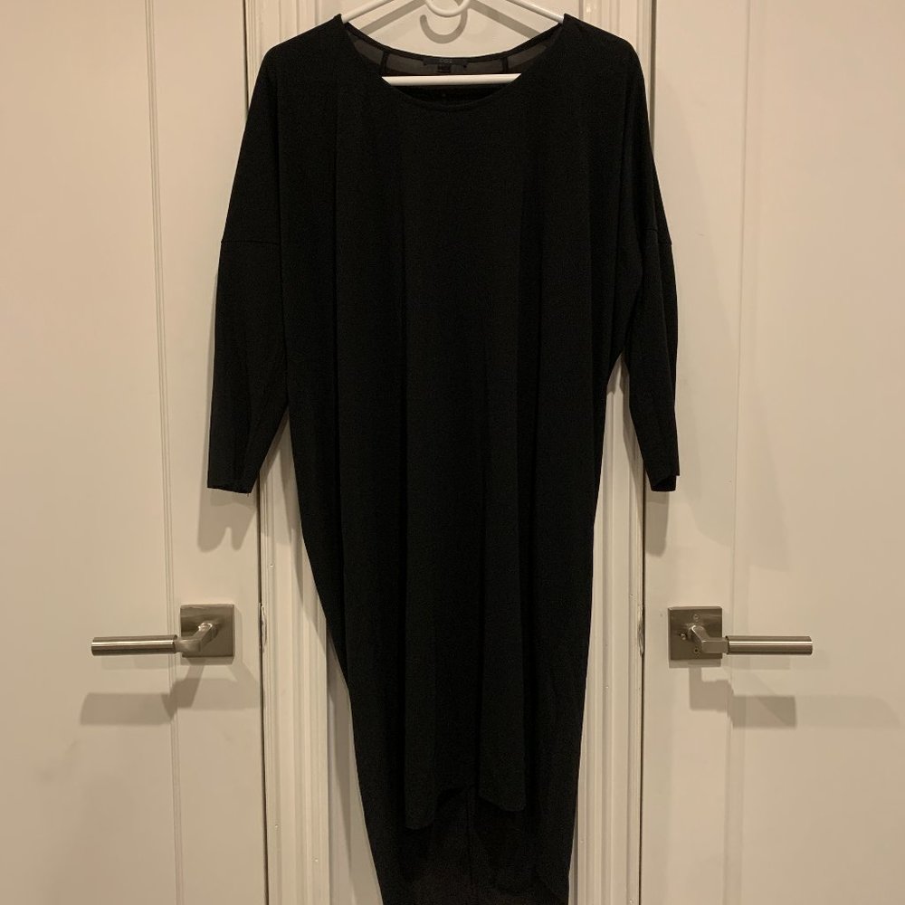 COS Black Jersey Knit Dress - Size 6-8 / Size M